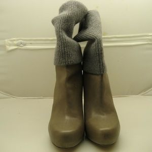 Women's Loeffler Randall Gray leather booties size